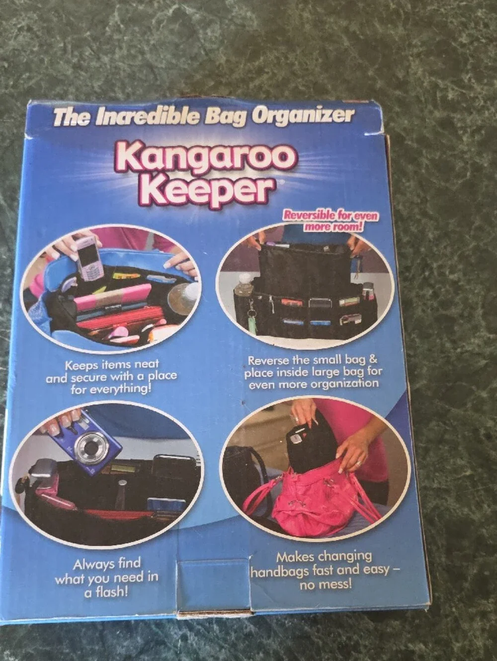 Bag Organizer Insert - Black